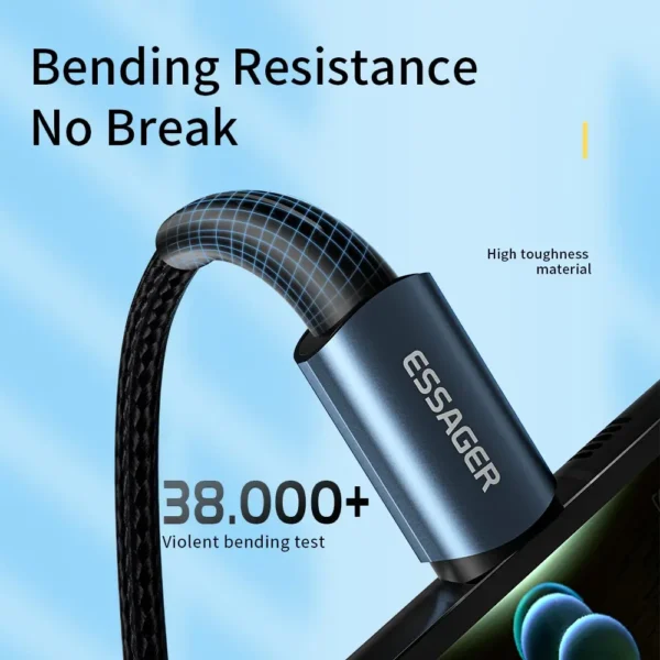 Essager Câble PD100W 60W Type C – Image 3