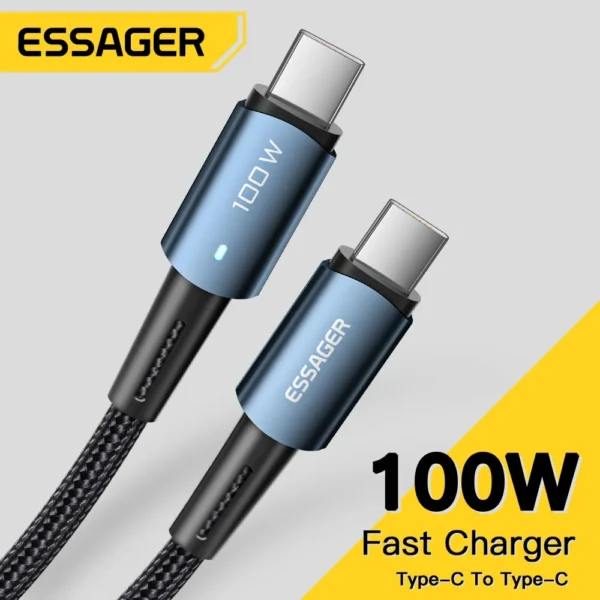 Essager Câble PD100W 60W Type C