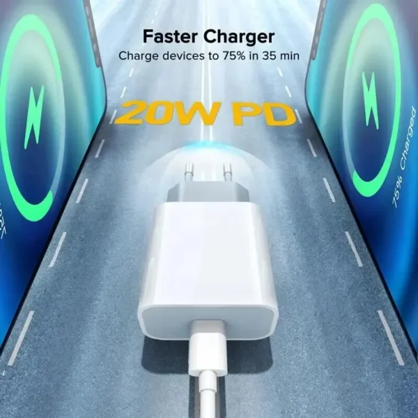 Chargeur USB de type C d'origine pour Apple, iPhone – Image 2
