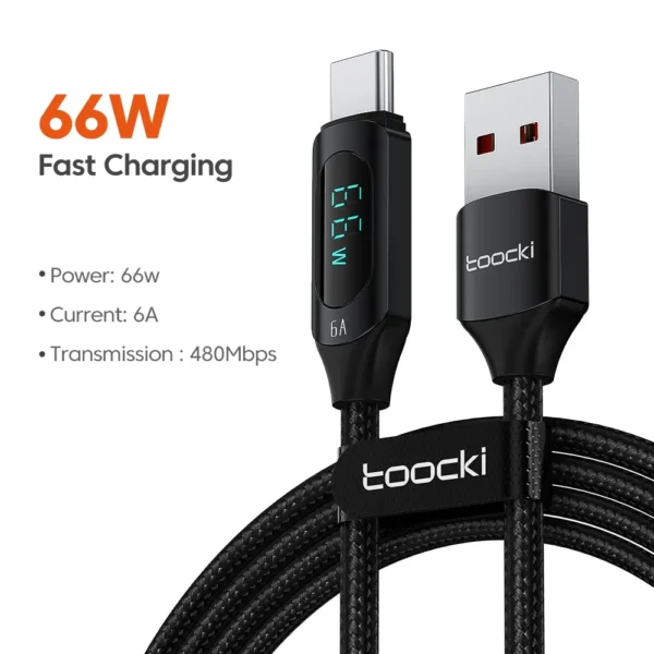 Câble de charge rapide de type C 66w/100w – Image 9