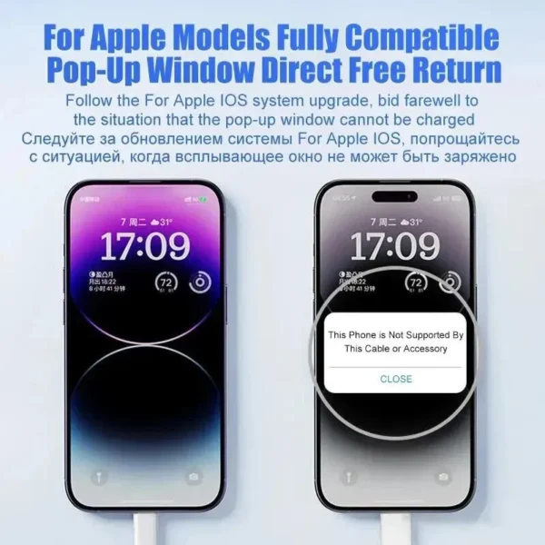 Chargeur USB de type C d'origine pour Apple, iPhone – Image 4