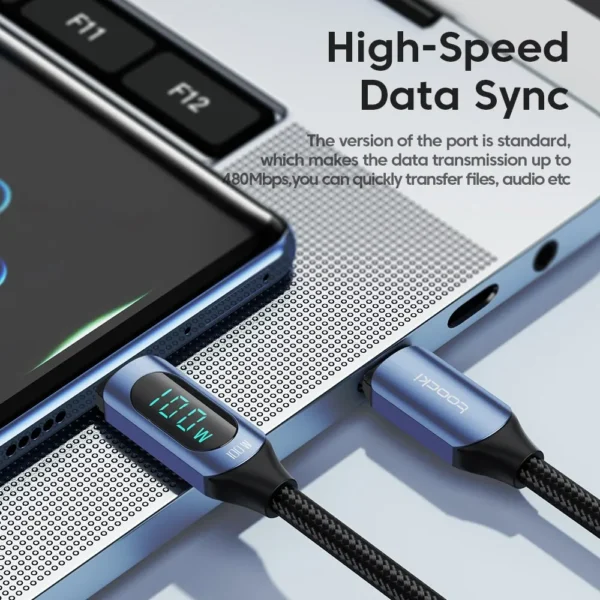 Câble de charge rapide de type C 66w/100w – Image 3