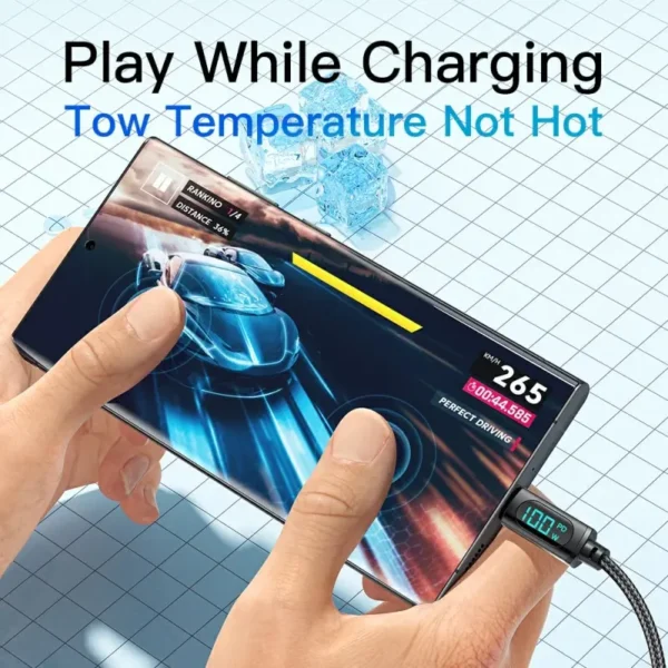 Essager Câble USB Type C Super Charge 66W/100W – Image 4