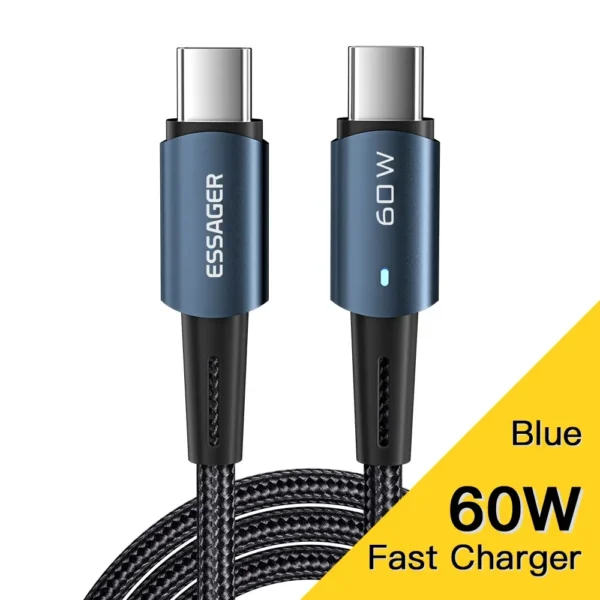 Essager Câble PD100W 60W Type C – Image 12