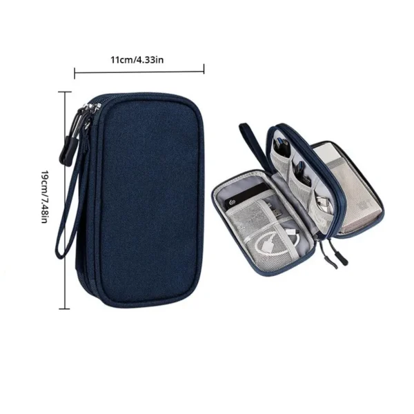 Sac de voyage pour produits numériques câble de données USB, casque d'écoute – Image 10