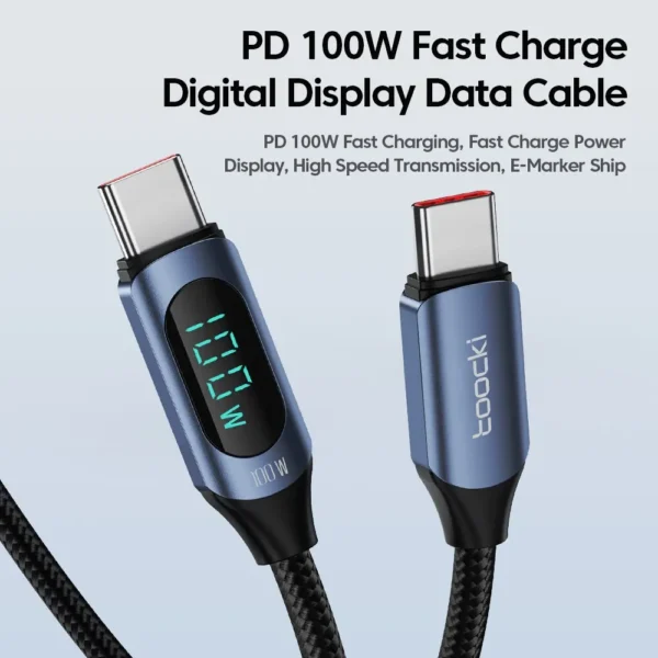 Câble de charge rapide de type C 66w/100w – Image 6