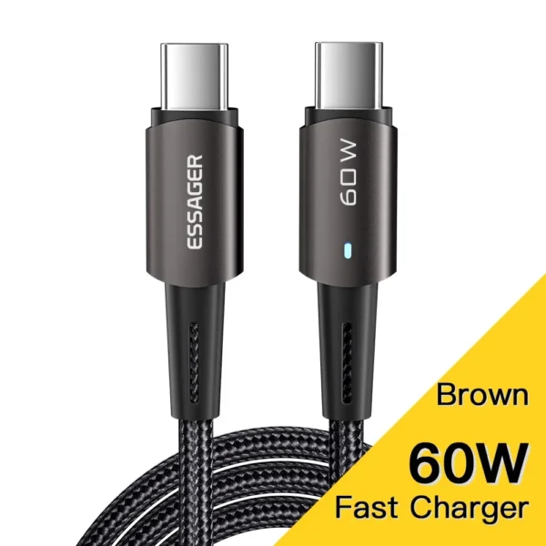 Essager Câble PD100W 60W Type C – Image 7