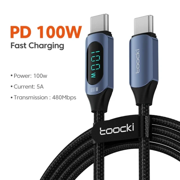 Câble de charge rapide de type C 66w/100w – Image 11