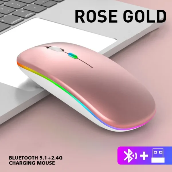 Souris Sans Fil  Bluetooth (USB 2.4G) – Image 8