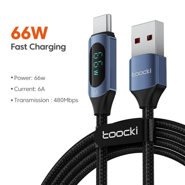 Câble de charge rapide de type C 66w/100w – Image 10