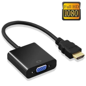 Adaptateur HDMI vers VGA avec alimentation audio PC, TV, HD 1080P