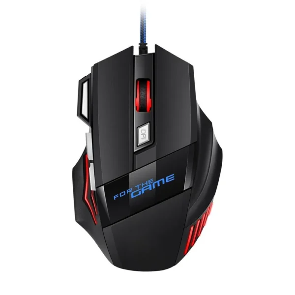 Souris de jeu ergonomique filaire rétroéclairée RGB 7D Esports