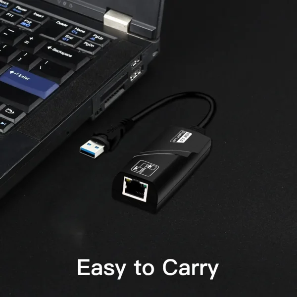 Adaptateur réseau 1000Mbps USB 3.0 vers Rj45 RTL8153 Lan Ethernet – Image 5