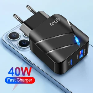 Chargeur Charge Rapide QC 3.0 40W PD USB C