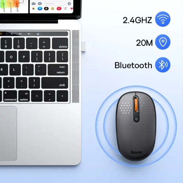Souris sans fil F01B, Bluetooth 5.0, 3modes dpi, Bluetooth et/ou 2.4G – Image 4
