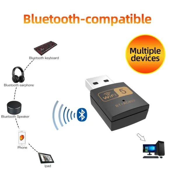 Adaptateur USB Wi Fi et Bluetooth – Image 3