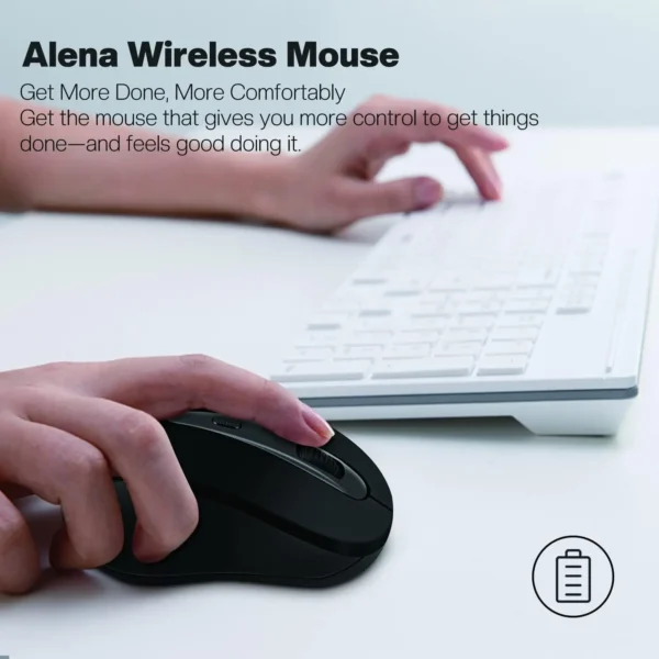 Souris sans fil silencieuse USB 2.GHz Compacte – Image 3