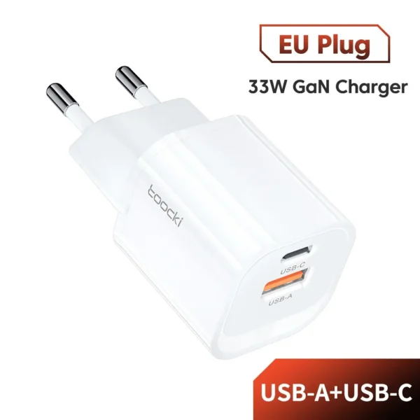 Chargeur rapide Toocki USB Type C PD3.0 QC3.0 33w – Image 8