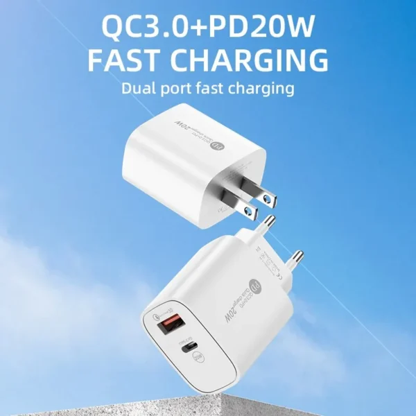 Chargeur USB Fast Charger PD, Type C 20W – Image 2