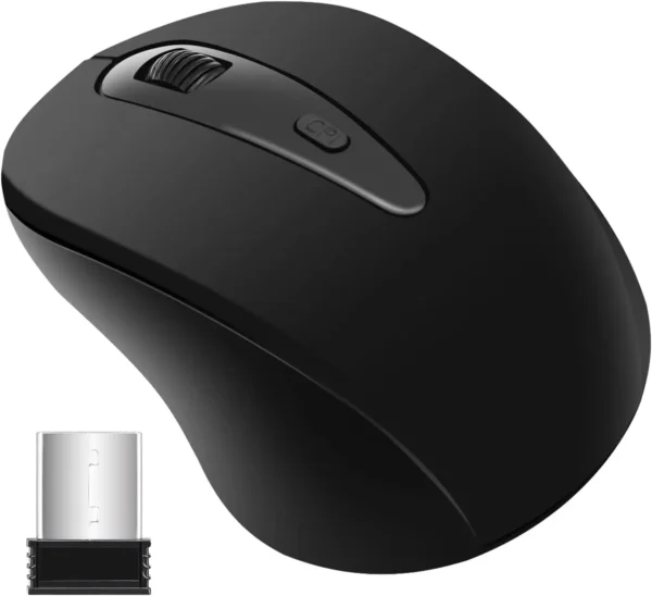 Souris sans fil silencieuse USB 2.GHz Compacte