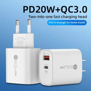 Chargeur USB Fast Charger PD, Type C 20W