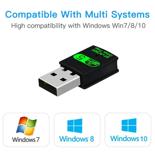 Adaptateur USB WiFi Bluetooth 2 en 1 – Image 4