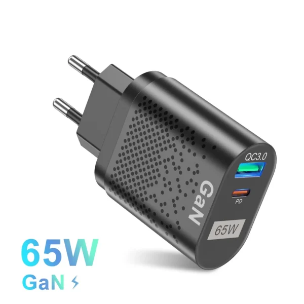 Chargeur rapide GaN USB Type-C, PD 65W – Image 8