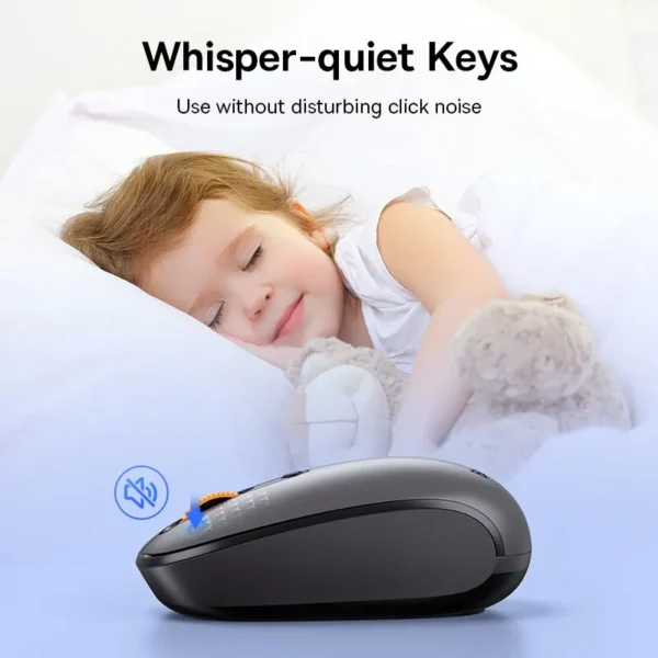 Souris sans fil F01B, Bluetooth 5.0, 3modes dpi, Bluetooth et/ou 2.4G – Image 6