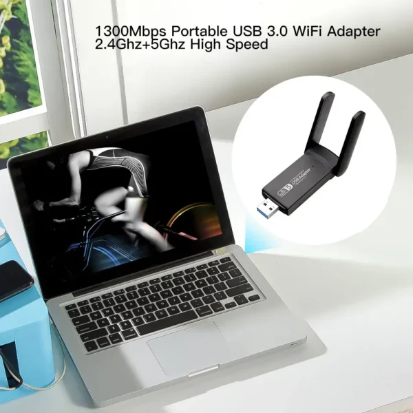 Adaptateur USB WiFi, bandes 2.4G, 5GHz,Bluetooth 4.2 – Image 6