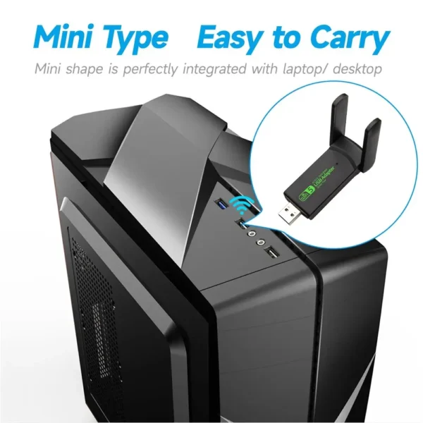 Adaptateur USB Wi-Fi 650M, 2.4G/5G – Image 6