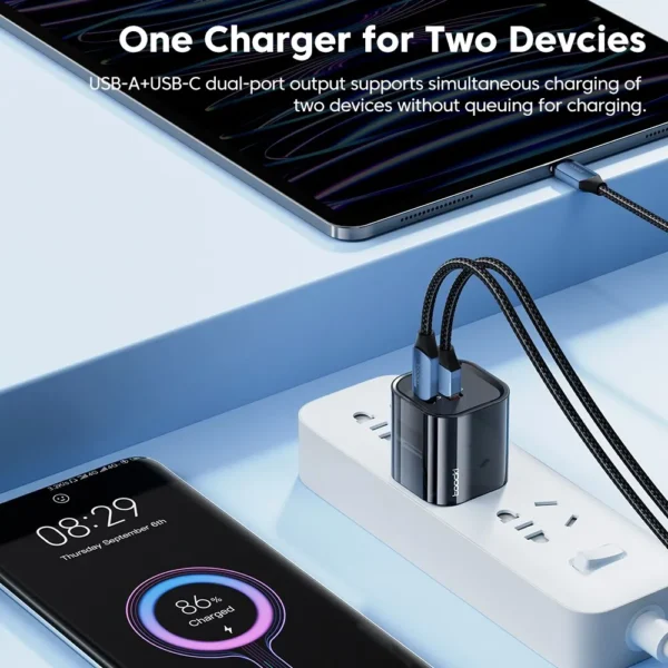 Chargeur rapide Toocki USB Type C PD3.0 QC3.0 33w – Image 4