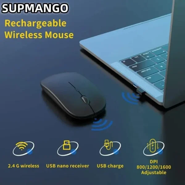 Souris de jeu sans fil, rechargeable ou à piles AAA(non incluses) – Image 4