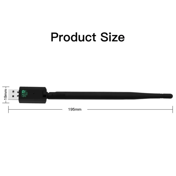 Adaptateur USB WiFi, 300Mbps,USB 2.0, 2.4 Windows 7, 8/10 – Image 5