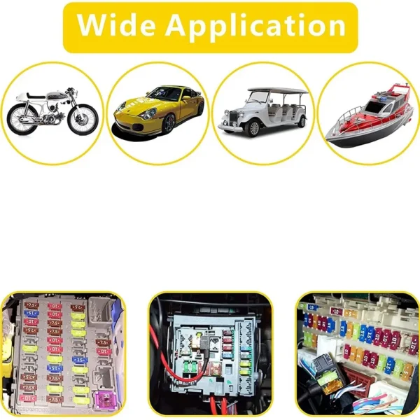 Lot de 100 Fusibles de voiture 2 à 35A – Image 4