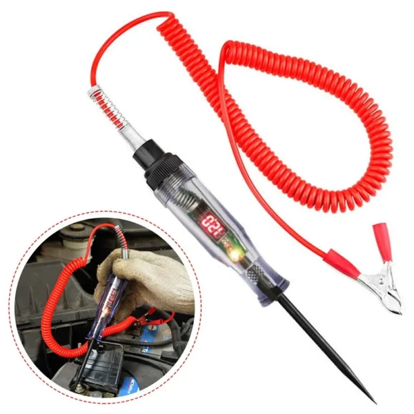 Testeur de tension de circuit de véhicule, mesure électrique(6V-24V)