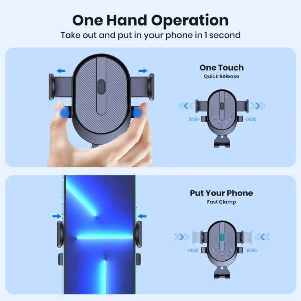 Support de téléphone pour voiture avec verrouillage automatique – Image 5
