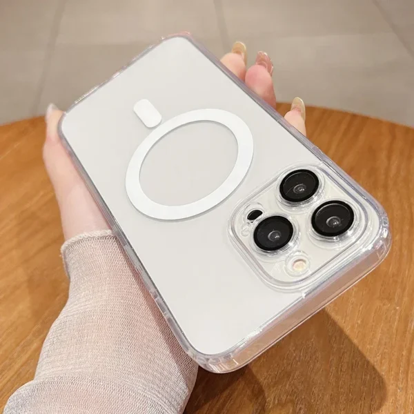 Coque magnétique transparente pour iPhone 11-15 – Image 7