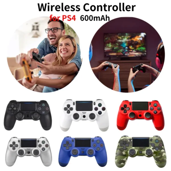 Manette de jeu sans fil Bluetooth pour PS4 Slim Pro – Image 2